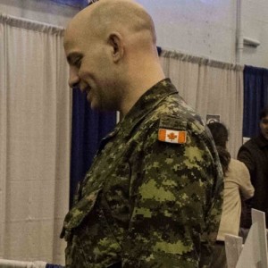 Military member at MARPAC Expo