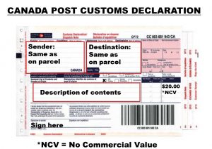 Canada Post Customs Declaration Form